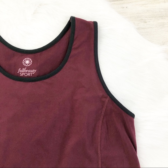 Full Beauty Sport Tank Tops 1-Maroon 1-Teal  14/16 - Picture 8 of 14